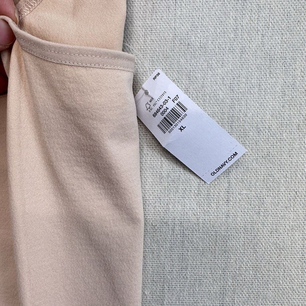 Old Navy Women XL Nude Beige Cami Shapewear Bodysuit Romper Shorts NWT - Picture 4 of 8